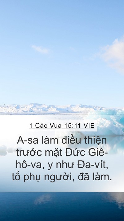 1 Các Vua 15:11 VIE Bible Verse Image