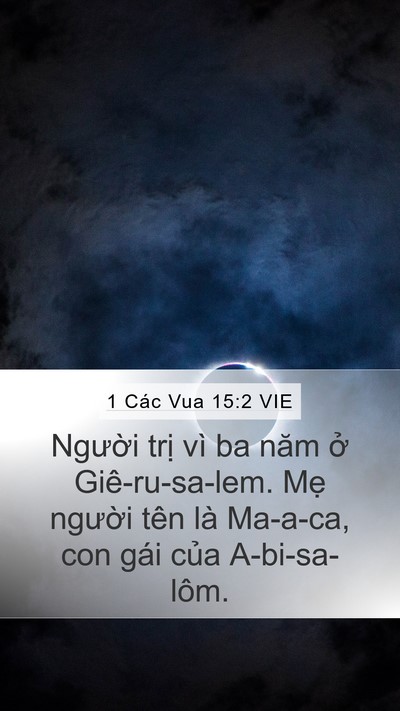 1 Các Vua 15:2 VIE Bible Verse Image