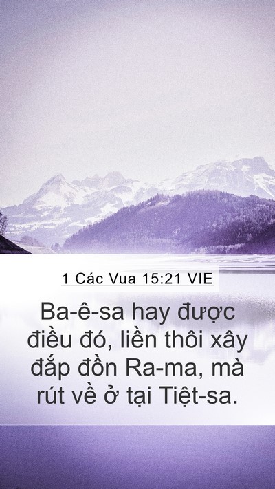 1 Các Vua 15:21 VIE Bible Verse Image