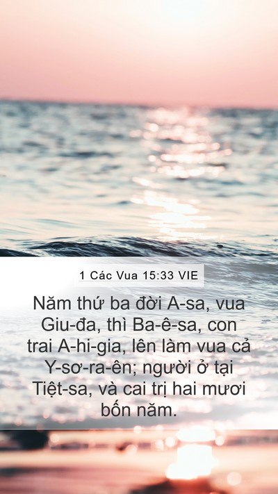 1 Các Vua 15:33 VIE Bible Verse Image