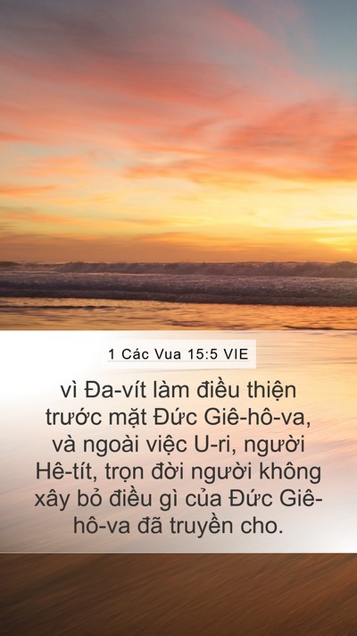 1 Các Vua 15:5 VIE Bible Verse Image