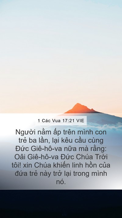 1 Các Vua 17:21 VIE Bible Verse Image