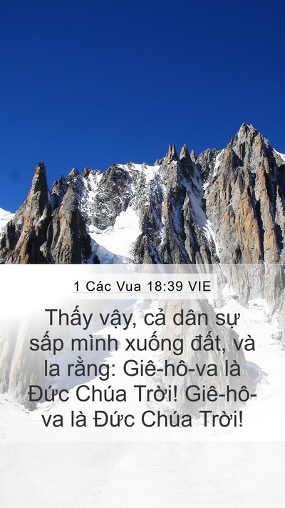 1 Các Vua 18:39 VIE Bible Verse Image