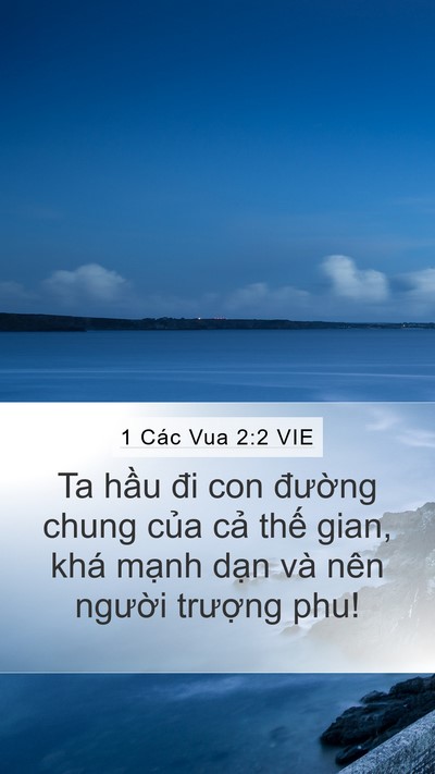 1 Các Vua 2:2 VIE Bible Verse Image