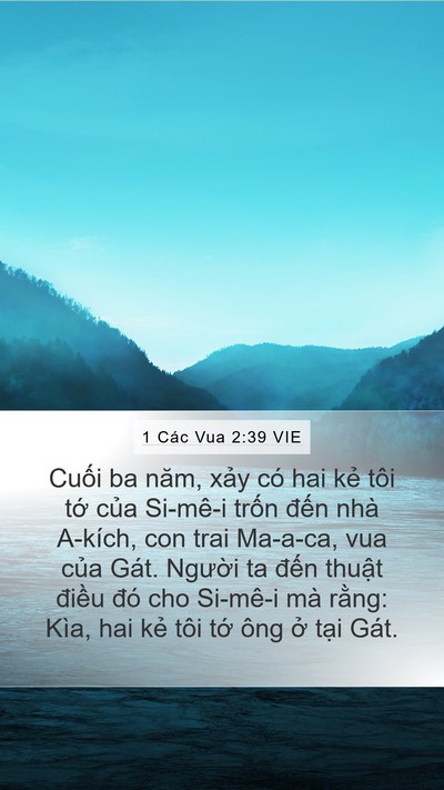 1 Các Vua 2:39 VIE Bible Verse Image