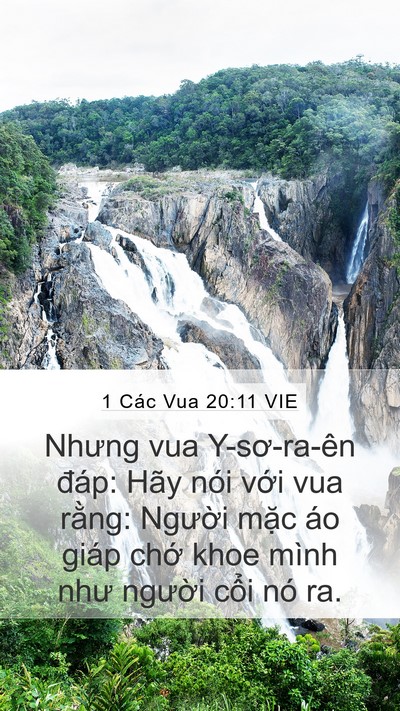 1 Các Vua 20:11 VIE Bible Verse Image