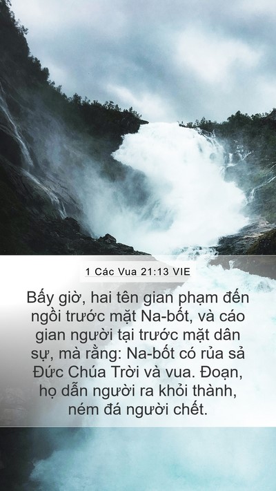 1 Các Vua 21:13 VIE Bible Verse Image