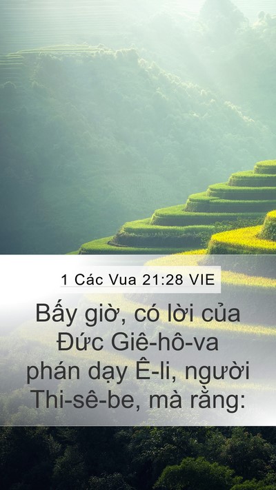 1 Các Vua 21:28 VIE Bible Verse Image