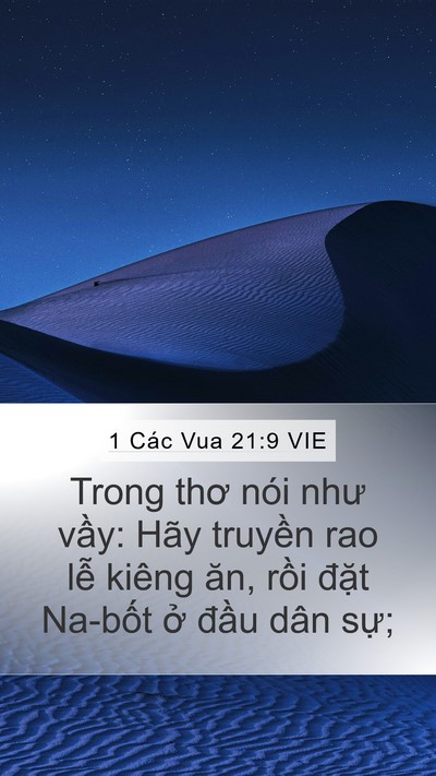 1 Các Vua 21:9 VIE Bible Verse Image
