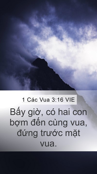 1 Các Vua 3:16 VIE Bible Verse Image