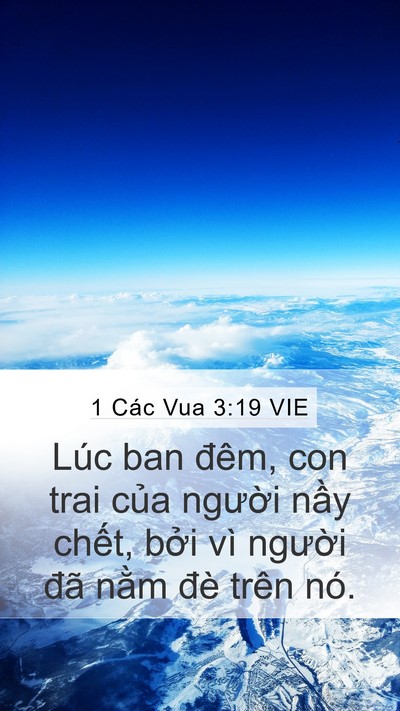 1 Các Vua 3:19 VIE Mobile Phone Wallpaper - Lúc ban đêm, con trai của người nầy - Mobile Bible Verse Wallpaper