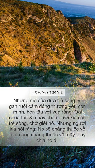 1 Các Vua 3:26 VIE Bible Verse Image