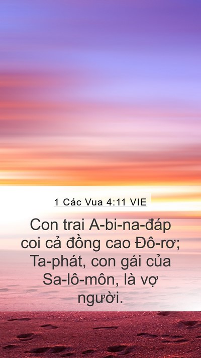 1 Các Vua 4:11 VIE Bible Verse Image