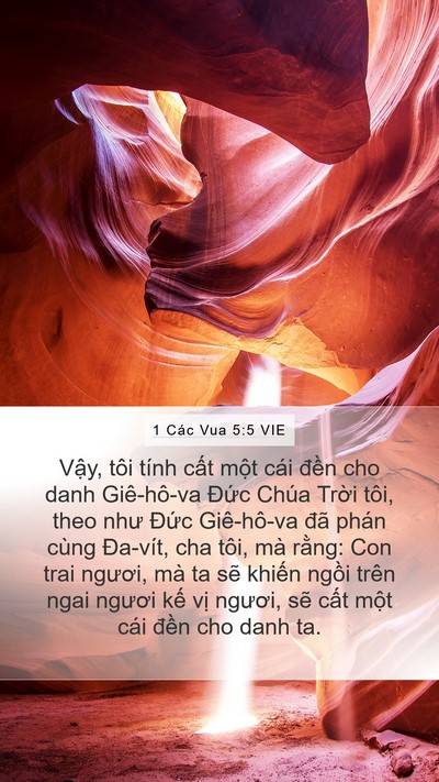 1 Các Vua 5:5 VIE Bible Verse Image