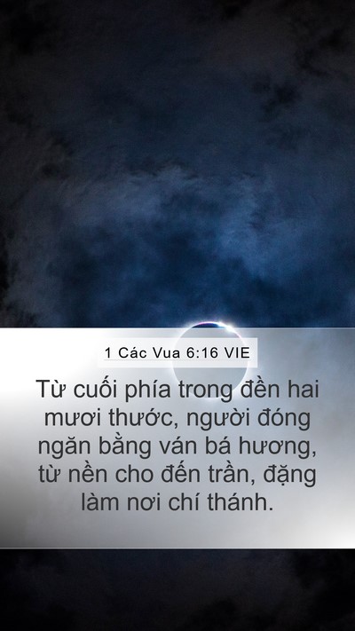 1 Các Vua 6:16 VIE Bible Verse Image