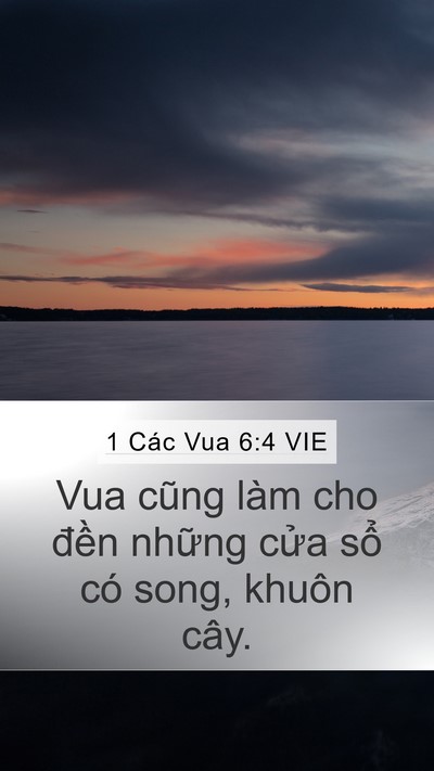 1 Các Vua 6:4 VIE Bible Verse Image