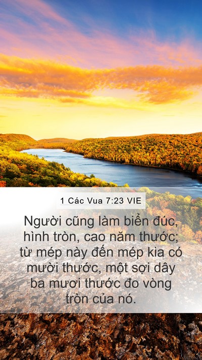 1 Các Vua 7:23 VIE Bible Verse Image