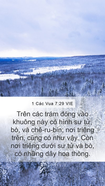 1 Các Vua 7:29 VIE Bible Verse Image