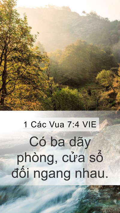 1 Các Vua 7:4 VIE Mobile Phone Wallpaper - Có ba dãy phòng, cửa sổ đối ngang - Mobile Bible Verse Wallpaper