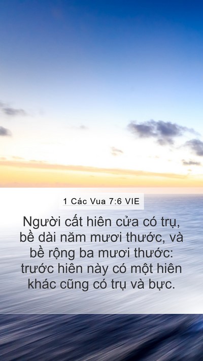 1 Các Vua 7:6 VIE Bible Verse Image