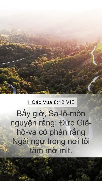 1 Các Vua 8:12 VIE Bible Verse Image