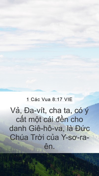 1 Các Vua 8:17 VIE Bible Verse Image