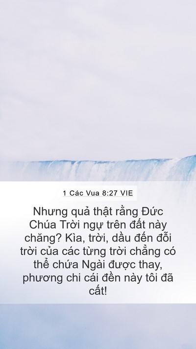1 Các Vua 8:27 VIE Bible Verse Image