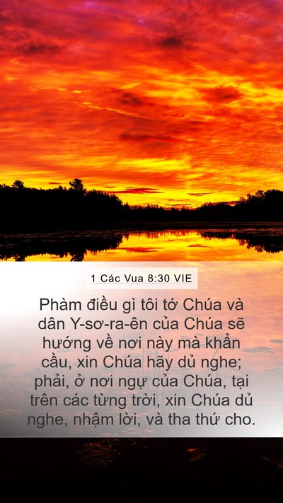 1 Các Vua 8:30 VIE Bible Verse Image