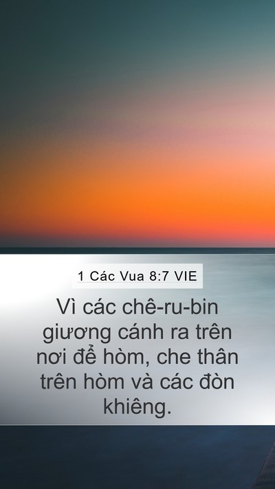 1 Các Vua 8:7 VIE Bible Verse Image