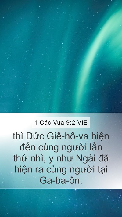1 Các Vua 9:2 VIE Bible Verse Image