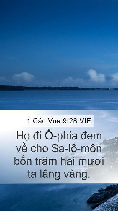 1 Các Vua 9:28 VIE Bible Verse Image