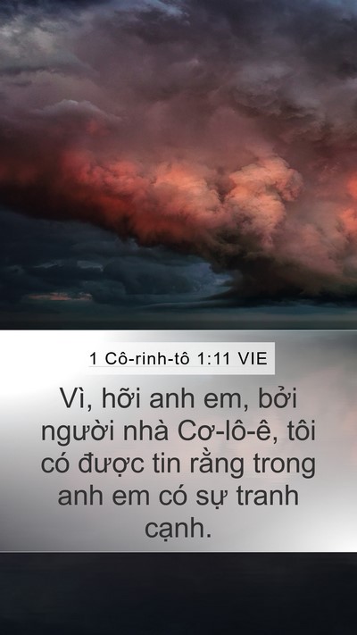 1 Cô-rinh-tô 1:11 VIE Bible Verse Image