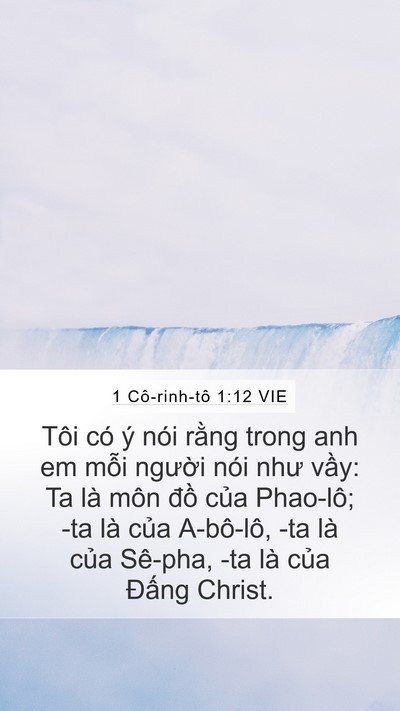 1 Cô-rinh-tô 1:12 VIE Bible Verse Image