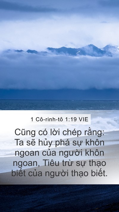 1 Cô-rinh-tô 1:19 VIE Bible Verse Image