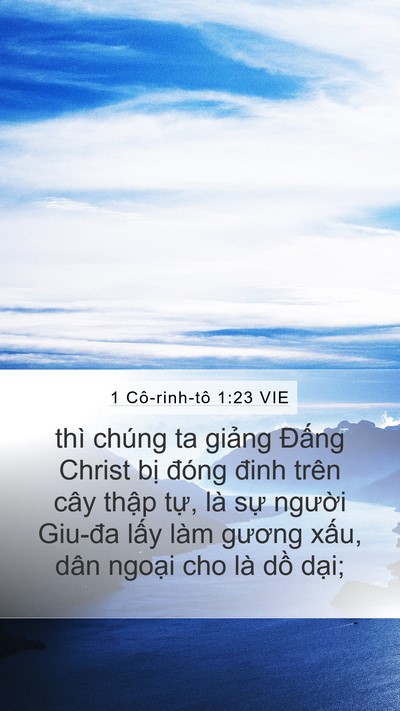 1 Cô-rinh-tô 1:23 VIE Bible Verse Image
