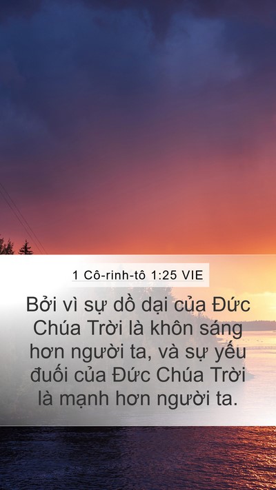 1 Cô-rinh-tô 1:25 VIE Bible Verse Image