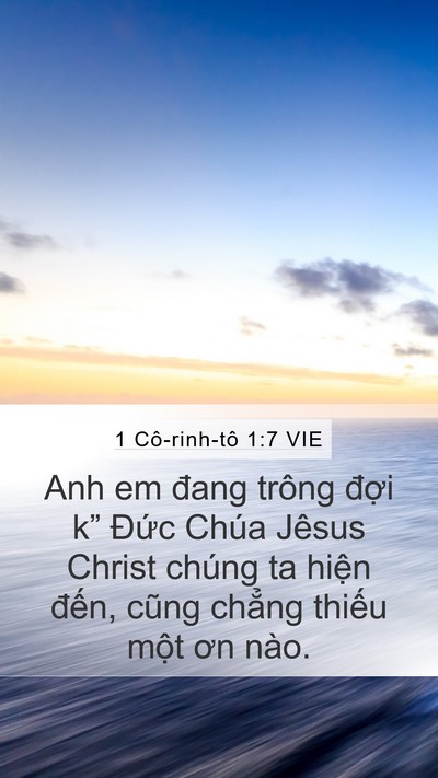 1 Cô-rinh-tô 1:7 VIE Bible Verse Image