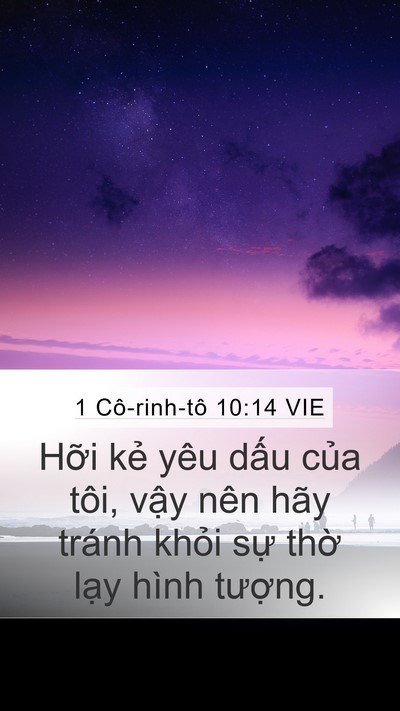 1 Cô-rinh-tô 10:14 VIE Bible Verse Image