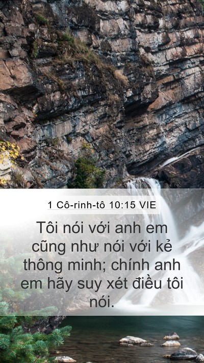 1 Cô-rinh-tô 10:15 VIE Bible Verse Image