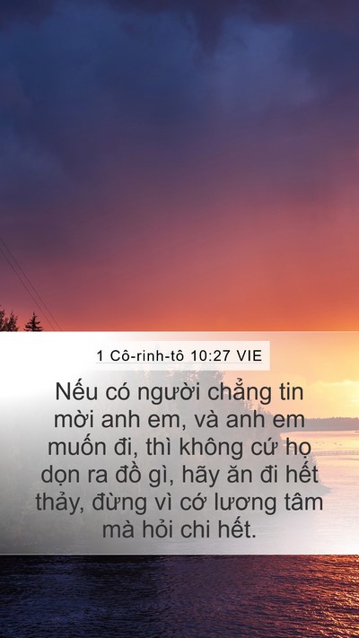 1 Cô-rinh-tô 10:27 VIE Bible Verse Image
