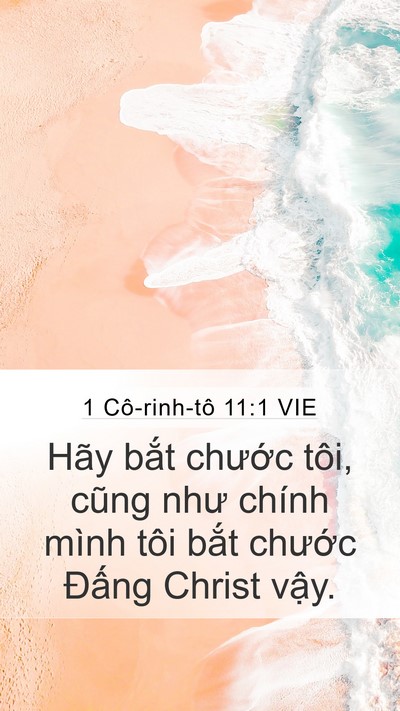 1 Cô-rinh-tô 11:1 VIE Bible Verse Image