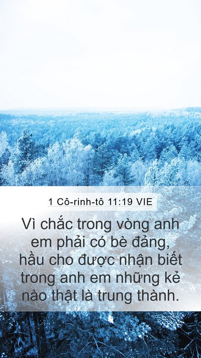 1 Cô-rinh-tô 11:19 VIE Bible Verse Image