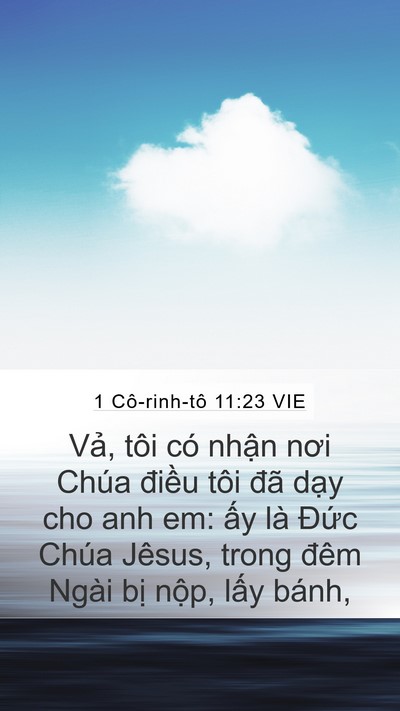 1 Cô-rinh-tô 11:23 VIE Bible Verse Image