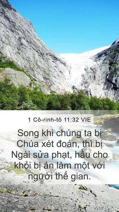 1 Cô-rinh-tô 11:32 VIE Bible Verse Image