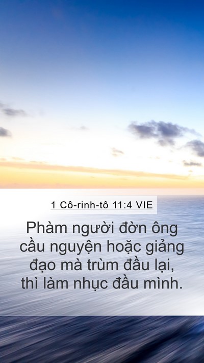 1 Cô-rinh-tô 11:4 VIE Bible Verse Image