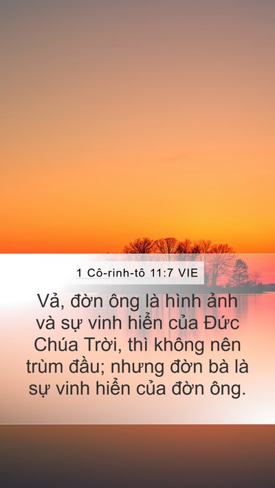 1 Cô-rinh-tô 11:7 VIE Bible Verse Image