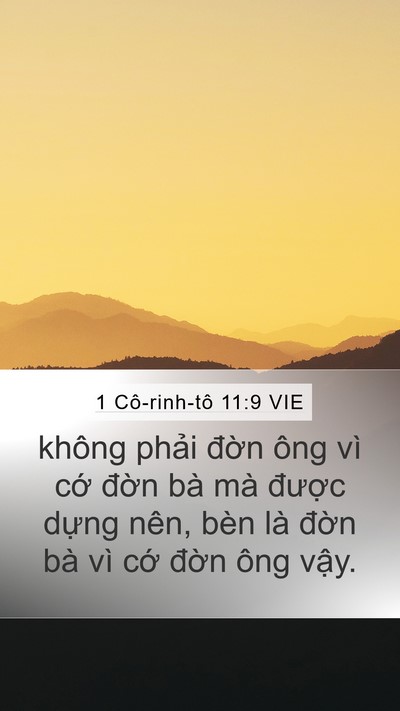 1 Cô-rinh-tô 11:9 VIE Bible Verse Image