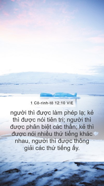 1 Cô-rinh-tô 12:10 VIE Bible Verse Image