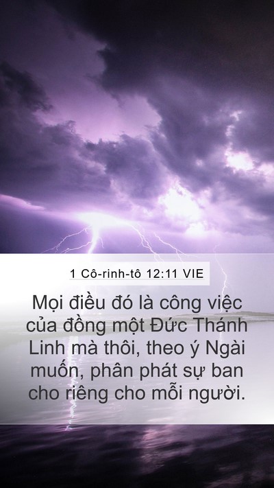 1 Cô-rinh-tô 12:11 VIE Bible Verse Image