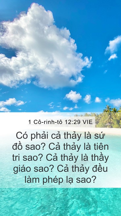 1 Cô-rinh-tô 12:29 VIE Bible Verse Image
